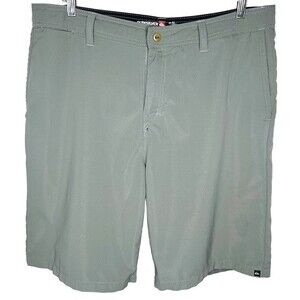 Quiksilver Amphibians Board Shorts approx sz L * Gray Boardies Surf Swim Skate